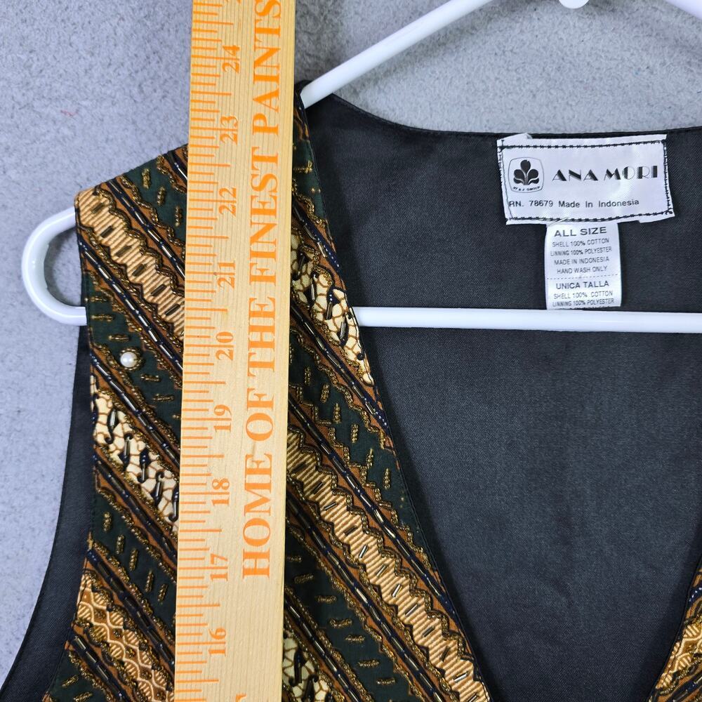 Ana Mori Embellished Boho Vest Womens All Size (up to XL) Heavily Beaded Cottage - Picture 10 of 11